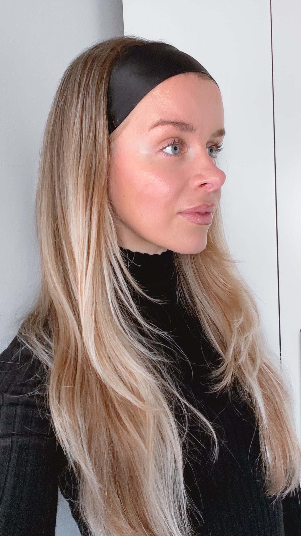 Silk Headband Black